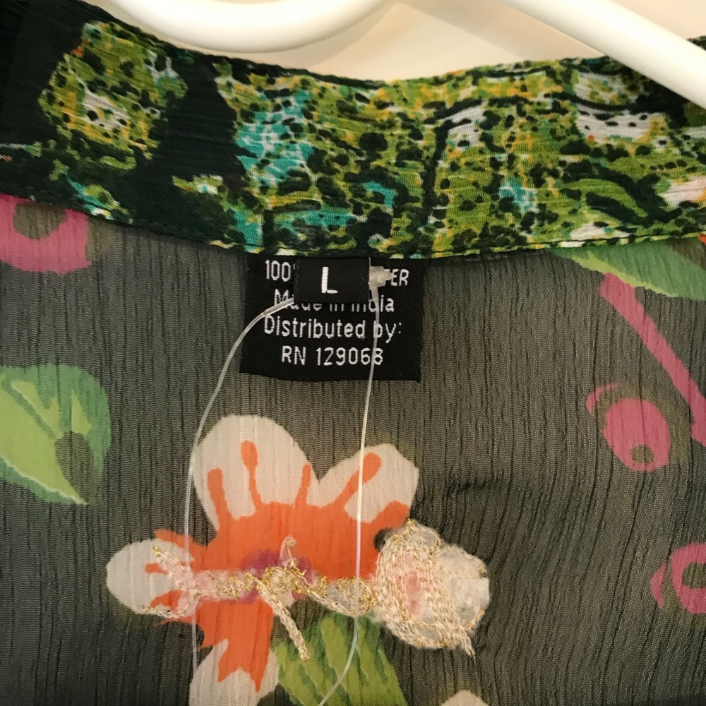 NWT Multi-color Desigual Floral Blouse - Picture 10 of 13